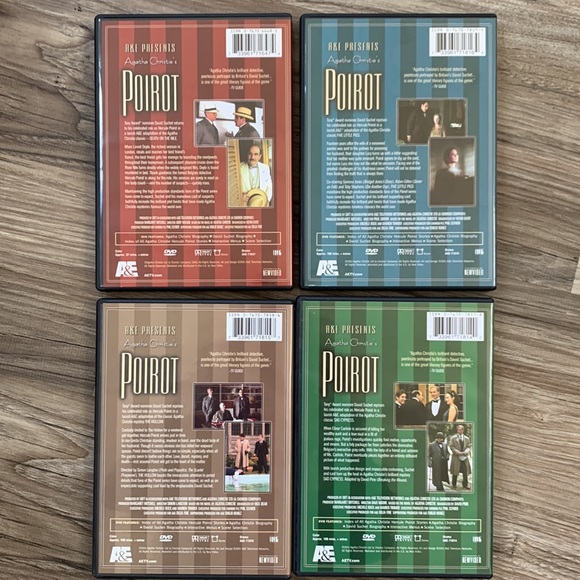 DVD Set Agatha Christie Poirot Mystery movie Collections A&E Acorn pbs - Picture 5 of 8
